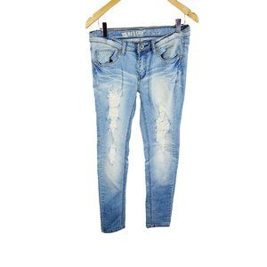 Machine Skinny  9 Light blue  distressed Jeans